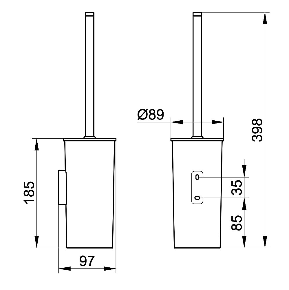 Ершик для туалета KEUCO Collection Moll белый купить в интернет-магазине сантехники Sanbest