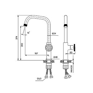 Смеситель для кухни Iddis Grange GRAGM00i05 купить в интернет-магазине сантехники Sanbest