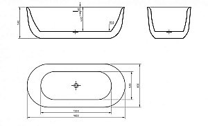 Ванна акриловая BelBagno BB706 180х80 купить в интернет-магазине Sanbest