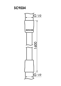 Душевой шланг Sancos SC9034BN никель брашированный купить в интернет-магазине сантехники Sanbest