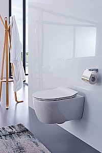 Унитаз подвесной SSWW CT2039V безободковый, с крышкой микролифт купить в интернет-магазине Sanbest