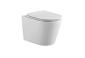 Унитаз подвесной Aquatek Вега AQ1904T-00 белый, с крышкой микролифт, безободковый, слив-торнадо купить в интернет-магазине Sanbest