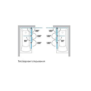 Шторка на ванну Koller Pool Waterfall Line QP96 150 матовая купить в интернет-магазине Sanbest
