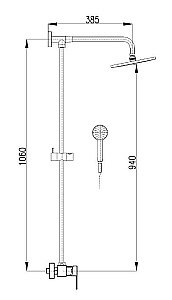 Душевая система Rav-Slezak ZAMBEZI ZA082.5/4 хром купить в интернет-магазине сантехники Sanbest