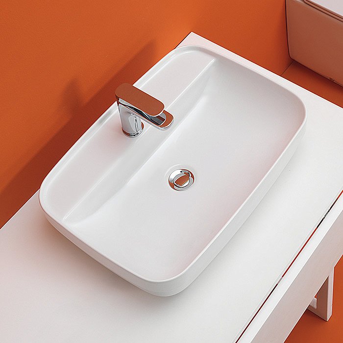 Раковина Kerasan Tribeca 60 514201bi*1 белая купить в интернет-магазине Sanbest