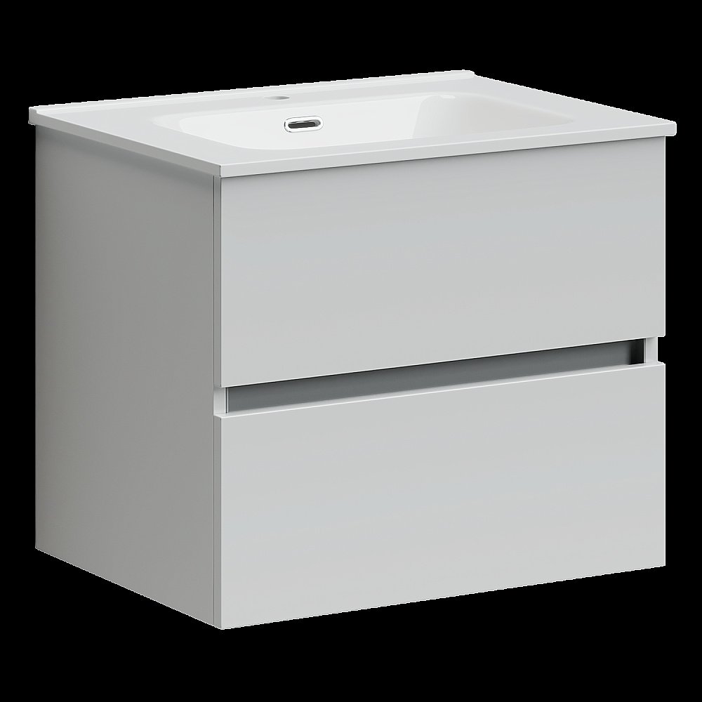 Тумба с раковиной Sancos Urban UR60W белый глянец для ванной в интернет-магазине Sanbest