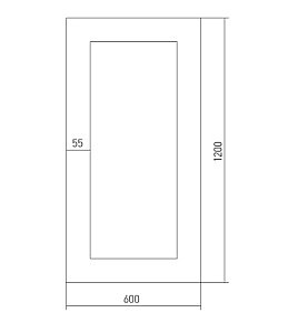 Зеркало MIXLINE Дуб 525438 60 в ванную от интернет-магазине сантехники Sanbest