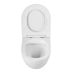 Унитаз подвесной BelBagno Sfera-R BB046CHR/SC белый, безободковый, с крышкой микролифт купить в интернет-магазине Sanbest