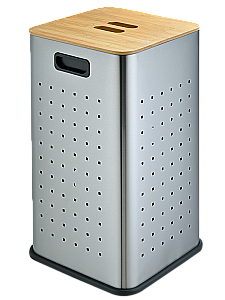 Корзина для белья WeltWasser Nansy 35 10000013378 сталь матовая купить в интернет-магазине сантехники Sanbest