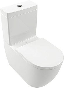 Унитаз-компакт Villeroy & Boch Subway 3.0 4672T001 альпийский белый, с бачком, безободковый, слив-торнадо купить в интернет-магазине Sanbest