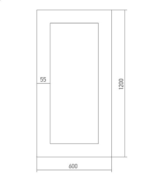 Зеркало MIXLINE Дуб 525438 60 в ванную от интернет-магазине сантехники Sanbest