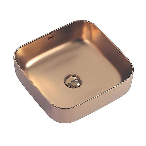 Раковина накладная ABBER Rechteck AC2211MRG розовое золото матовое купить в интернет-магазине Sanbest