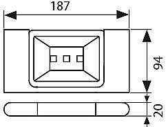 Мыльница Kaiser KH-2704 хром купить в интернет-магазине сантехники Sanbest