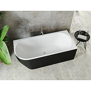 Ванна Aquanet Family Elegant B 180x80 3806-N-MW-MB черная матовая/белая матовая купить в интернет-магазине Sanbest