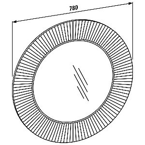 Зеркало с подсветкой Kartell 3.8633.3.084.000.1 в ванную от интернет-магазине сантехники Sanbest