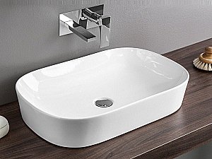 Раковина накладная Artceram Ghost 64,5 GHL002 01 00 белая купить в интернет-магазине Sanbest