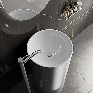 Раковина Abber Bequem 46 AC2133 белая купить в интернет-магазине Sanbest