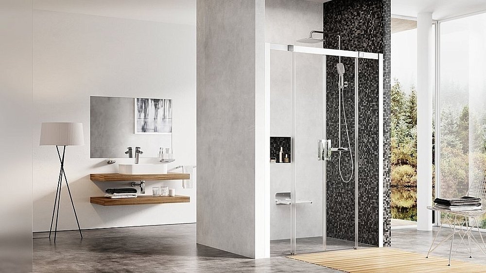 Душевая дверь Ravak Matrix MSD4-200 сатин купить в интернет-магазине Sanbest