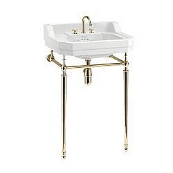 Консоль с раковиной Burlington Edwardian B4 3TH золото для ванной в интернет-магазине сантехники Sanbest