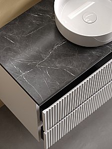 Тумба с раковиной Sancos SNOB R 80 со столешницей, белая матовый для ванной в интернет-магазине Sanbest