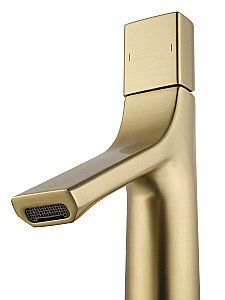 Смеситель для раковины WONZON & WOGHAND The ONE, Брашированное золото (WW-H010-BG) купить в интернет-магазине сантехники Sanbest