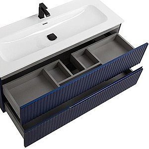 Тумба с раковиной Cezares DUET-N 120 DUET-N-1200-2C-SO-SPF-P сапфир для ванной в интернет-магазине Sanbest