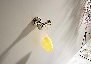 Крючок двойной Aquatek Классик AQ4502PG золото полированное купить в интернет-магазине сантехники Sanbest