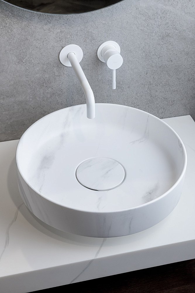 Раковина Boheme Corian 40 801-CLCT Calacatta купить в интернет-магазине Sanbest