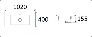 Раковина Ceramalux N 102 9393-100 белая купить в интернет-магазине Sanbest