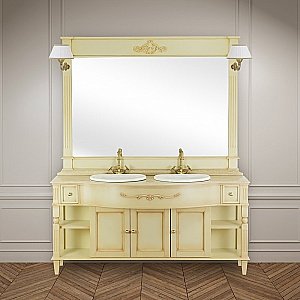 Тумба с раковиной Migliore Kantri 172 decape sabbia для ванной в интернет-магазине Sanbest