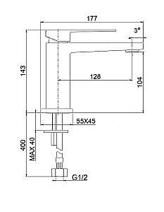 Смеситель для раковины Webert Pegaso PE830102740SSE белый матовый купить в интернет-магазине сантехники Sanbest