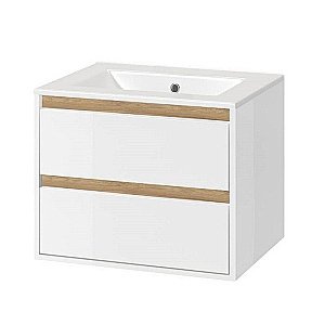 Тумба с раковиной Excellent TUTO MLEX.0103.600.WHBL 60 белый/дуб для ванной в интернет-магазине Sanbest