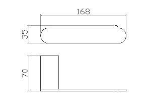 Держатель для туалетной бумаги без крышки WONZON & WOGHAND CARBON, Черный (WW-7716) купить в интернет-магазине сантехники Sanbest