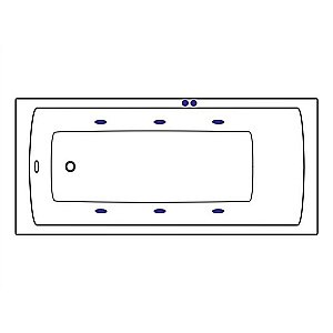 Ванна акриловая Excellent Aquaria SOFT WAEX.AQU17.SOFT.WH 170x75 белая купить в интернет-магазине Sanbest