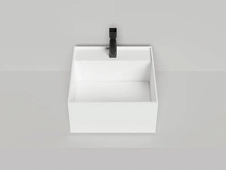 Раковина накладная Salini ARMONIA SQUARE TOP 02 S-Sense 130512TG 45 без отверстия под смеситель, белая купить в интернет-магазине Sanbest
