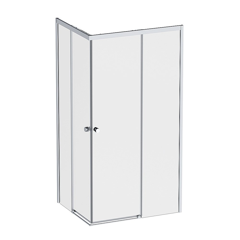 Душевой уголок AM.PM X-Joy Square Slide W94G-403-12090-MТ 120х90 стекло прозрачное/профиль матовый хром купить в интернет-магазине Sanbest