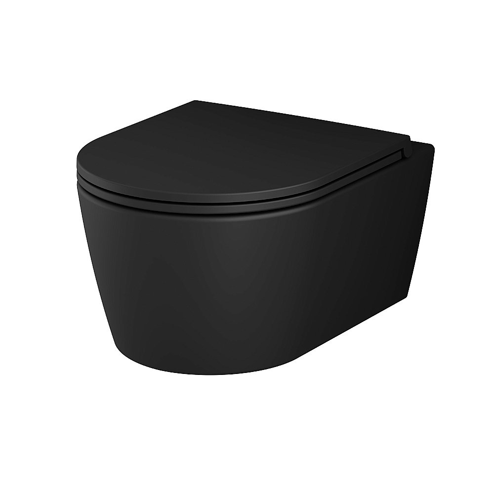 Унитаз подвесной AM.PM Func C8F1700MBSC черный матовый, безободковый купить в интернет-магазине Sanbest