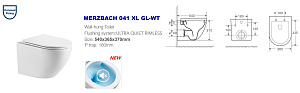 Унитаз с инсталляцией WeltWasser MARBERG 507+MERZBACH 041 XL GL-WT+MAR 507 SE белый глянец/кнопка хром глянец купить в интернет-магазине Sanbest