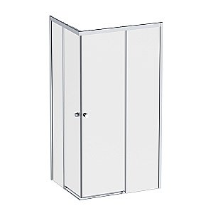 Душевой уголок AM.PM X-Joy Square Slide W94G-403-12090-MТ 120х90 стекло прозрачное/профиль матовый хром купить в интернет-магазине Sanbest