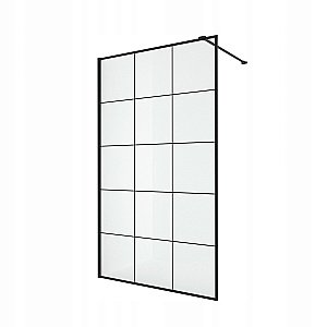 Душевое ограждение CeruttiSpa MUZA T80 80 стекло прозрачное/профиль черный купить в интернет-магазине Sanbest