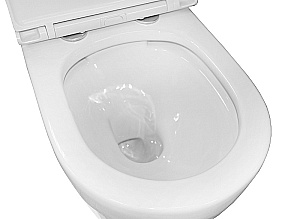 Унитаз подвесной с инсталляцией Azario Uno AZ-100-100F+AZ-2380+AZ-100-020F белый/кнопка хром, безободковый, с крышкой микролифт купить в интернет-магазине Sanbest