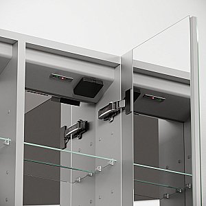 Зеркальный шкаф Sancos Evoke 100х70 SC80100 серый купить в интернет-магазине сантехники Sanbest