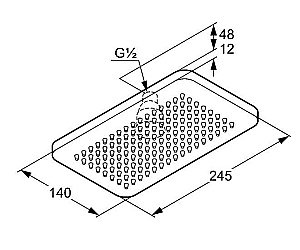Верхний душ Kludi A-QA 494020500 купить в интернет-магазине сантехники Sanbest