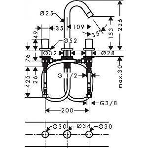 Смеситель для раковины Hansgrohe Logis 150 71133000 купить в интернет-магазине сантехники Sanbest