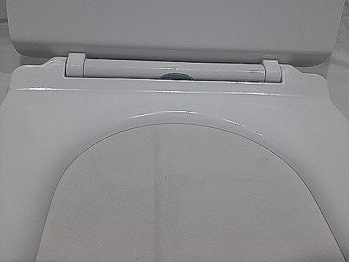 Унитаз приставной Ceramalux 217D белый, безободковый, с крышкой микролифт купить в интернет-магазине Sanbest