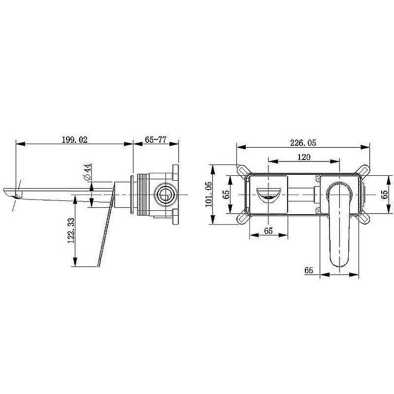 Смеситель для раковины Bronze de Luxe Icon 7006CG золото матовое купить в интернет-магазине сантехники Sanbest