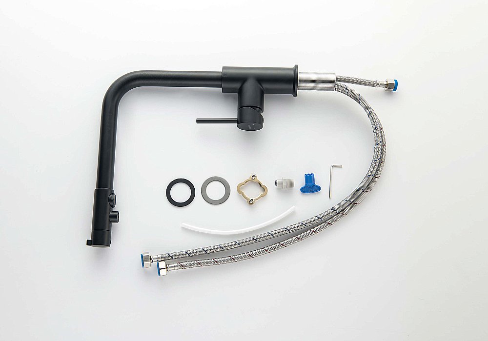 Смеситель для кухни Aquatek Европа AQ1386MB черный матовый купить в интернет-магазине сантехники Sanbest