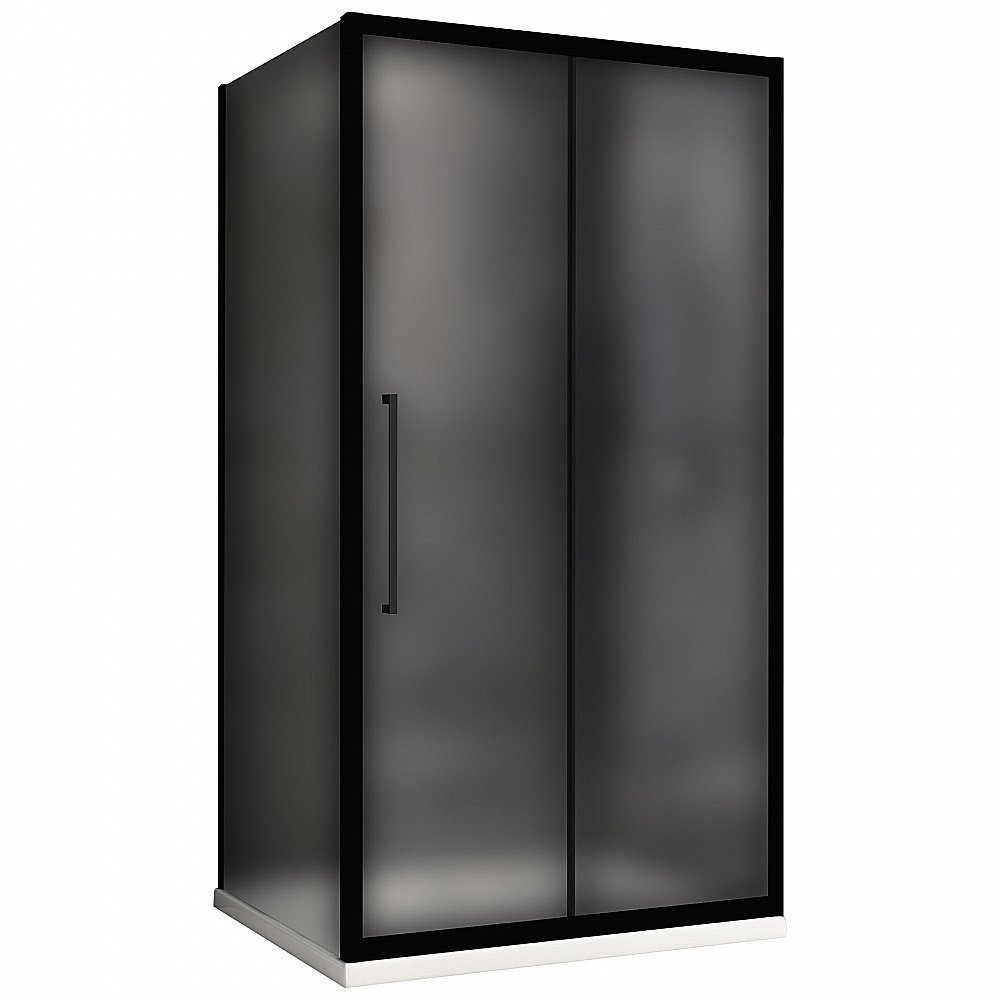 Душевой уголок ABBER Schwarzer Diamant AG30130BMH-S70BM 130х70 стекло матовое/профиль черный купить в интернет-магазине Sanbest