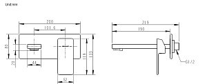 Смеситель для душа со скрытой частью Bravat PHILLIS P69183C-ENG купить в интернет-магазине сантехники Sanbest