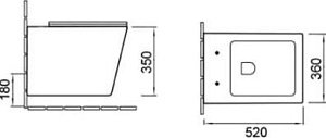 Унитаз подвесной SantiLine SL-5007+SL-01 безободковый, с инсталляцией, с крышкой микролифт купить в интернет-магазине Sanbest